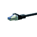 Kabel krosowy CAT6a S/FTP (PIMF) 5m czarny