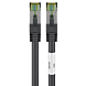 Kabel krosowy Cat8 S/FTP (PIMF) 0,50 m czarny