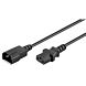 Kabel zasilający C13 do C14 5m czarny