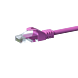 Kabel krosowy UTP CAT5e 30m różowy - 100% miedź