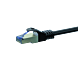 Kabel krosowy CAT6a S/FTP (PIMF) 10m czarny