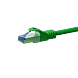 Kabel krosowy CAT6a S/FTP (PIMF) 10m zielony