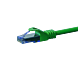 Kabel krosowy UTP CAT6a 0,50m zielony - 100% miedź