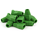 DANICOM Dźwigar kablowy RJ45 Zielony - 10 sztuk