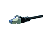 Kabel krosowy CAT6a S/FTP (PIMF) 5m czarny