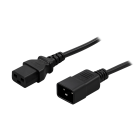 Kabel zasilający C19 do C20 1,80m czarny