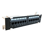 Panel krosowy ścienny CAT6 UTP - 12 portów