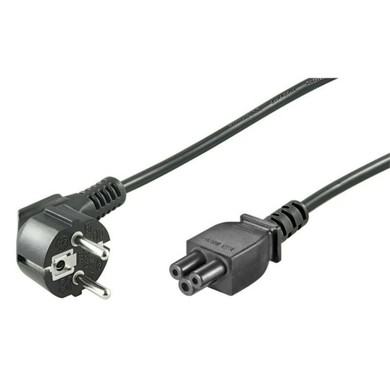 Kabel zasilający kątowy Schuko do C5 1,80m czarny