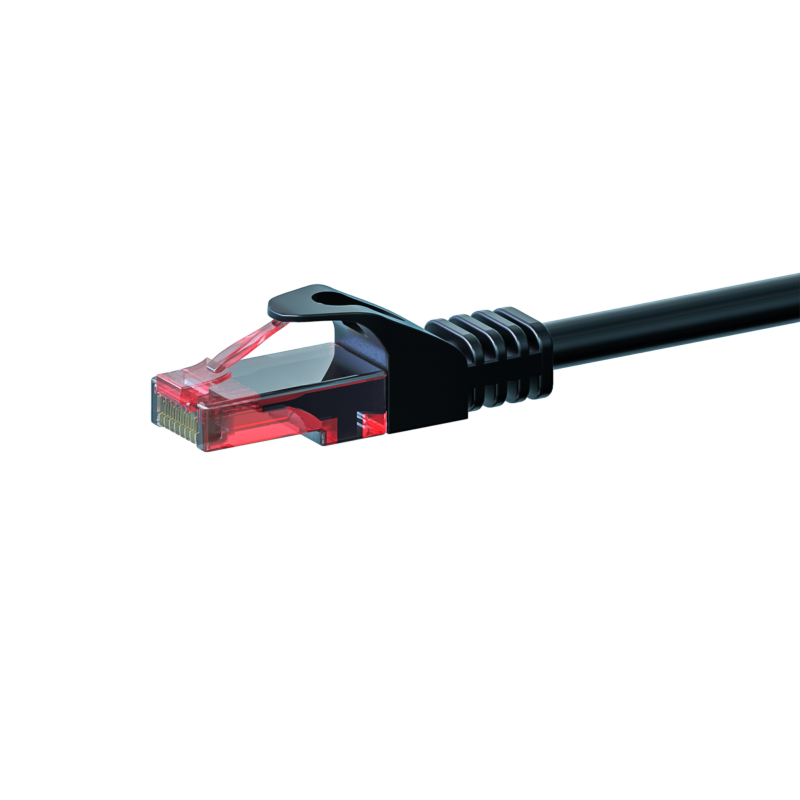 Kabel krosowy UTP CAT6 2m czarny - 100% miedź