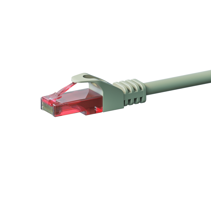 Kabel krosowy UTP CAT6 5m szary - 100% miedź