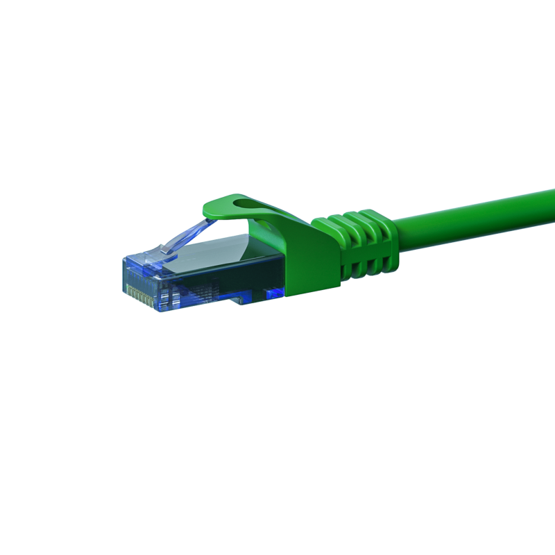 Kabel krosowy UTP CAT6a 5m zielony - 100% miedź