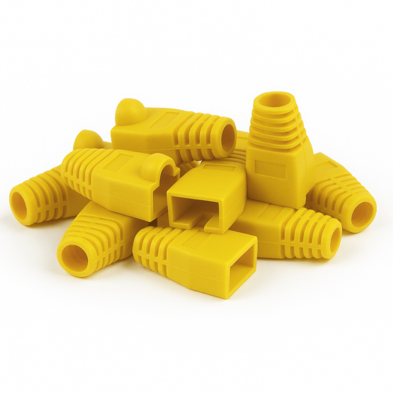 DANICOM Belka kablowa RJ45 żółta - 10 sztuk