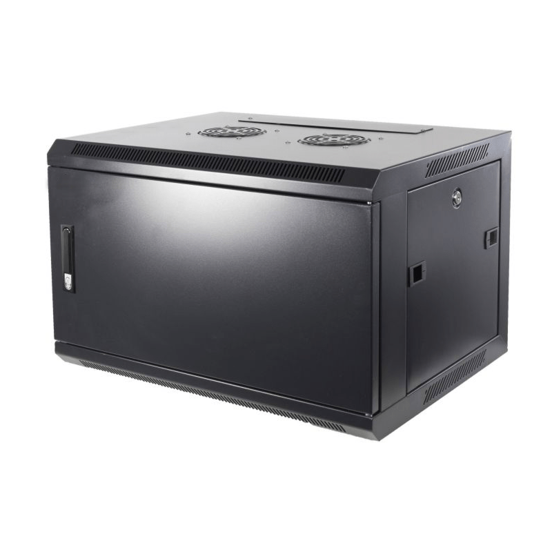 Szafka ścienna 4U z drzwiami metalowymi 600x600x280mm (szer. x gł. x wys.)