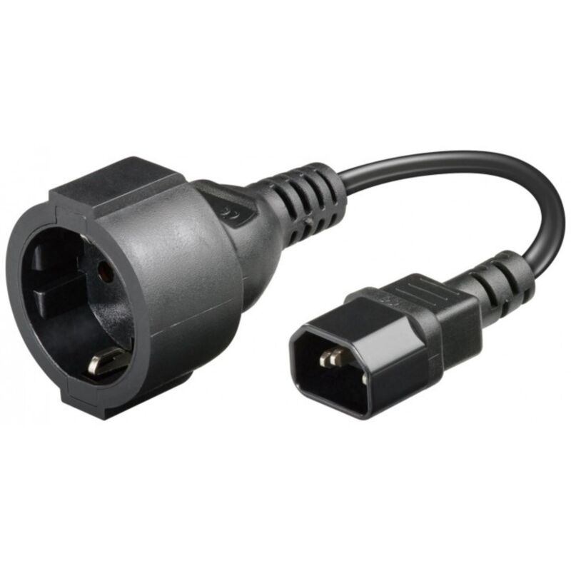 Kabel zasilający wtyczka AC do C14 0,15m - adapter