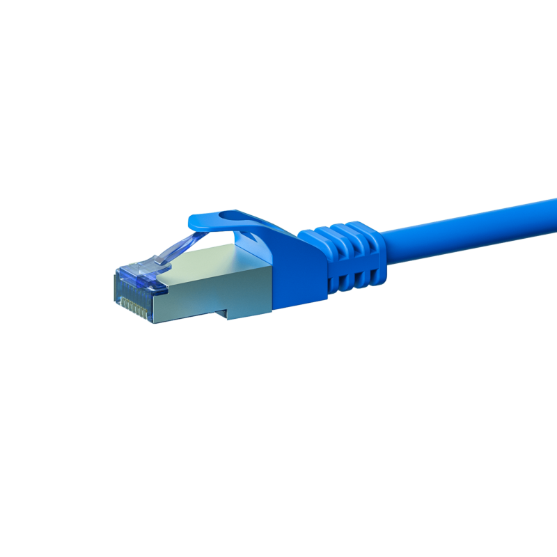 Kabel krosowy CAT6a S/FTP (PIMF) 2m niebieski