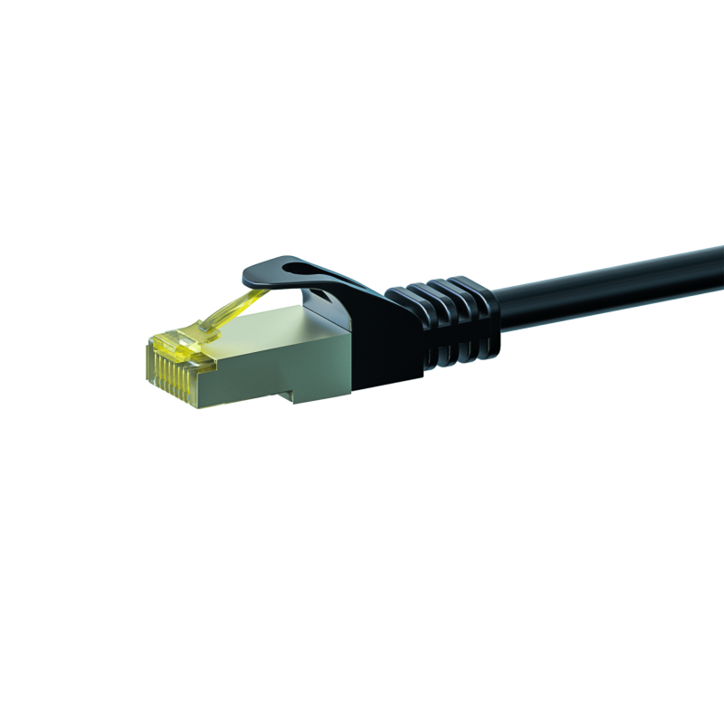 Kabel krosowy Cat7 S/FTP (PIMF) 10m czarny