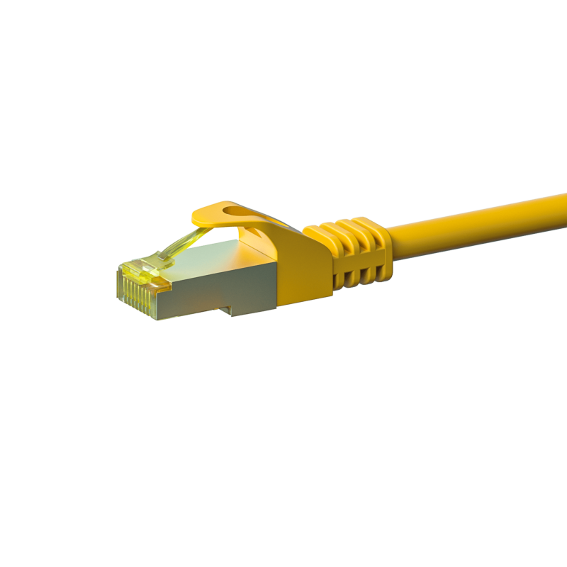 Kabel krosowy Cat7 S/FTP (PIMF) 1,50 m żółty