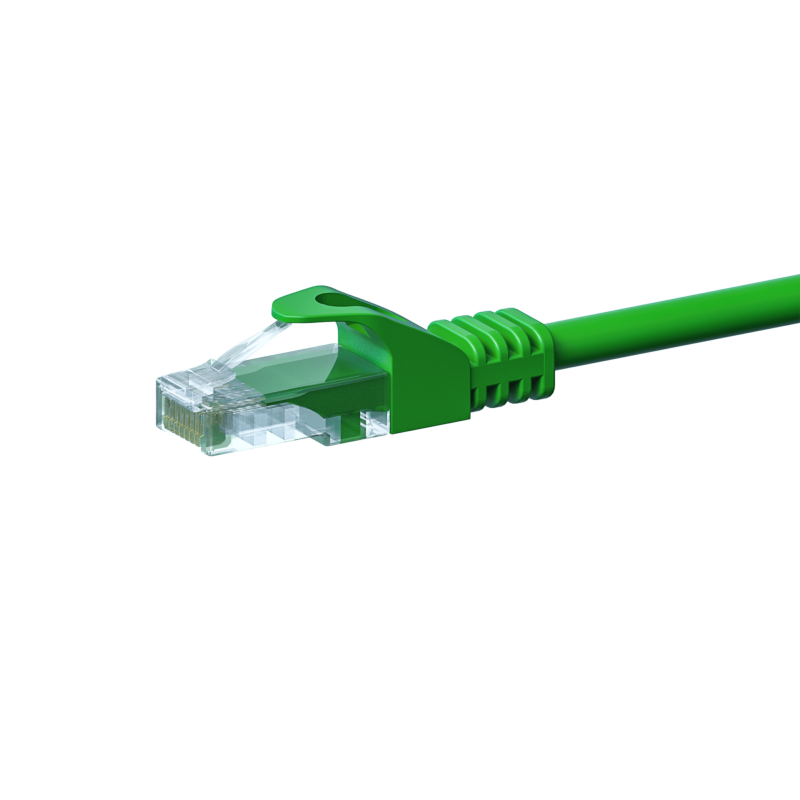 Kabel krosowy UTP CAT5e 0,50 m zielony - CCA