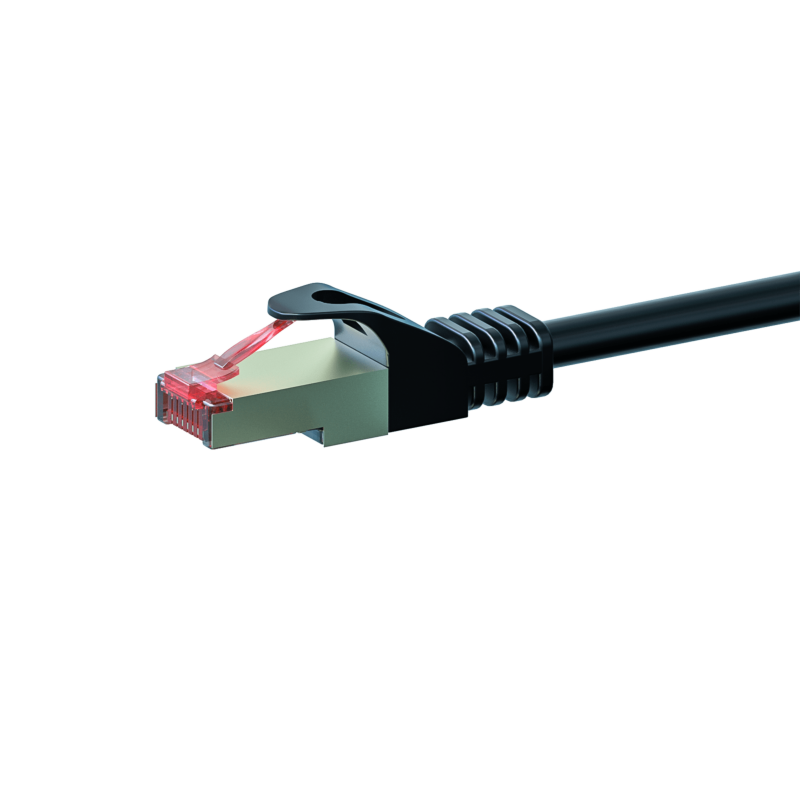 Kabel krosowy CAT6 S/FTP (PIMF) 30m czarny 