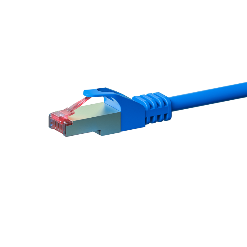 Kabel krosowy CAT6 S/FTP (PIMF) 0,50 m niebieski