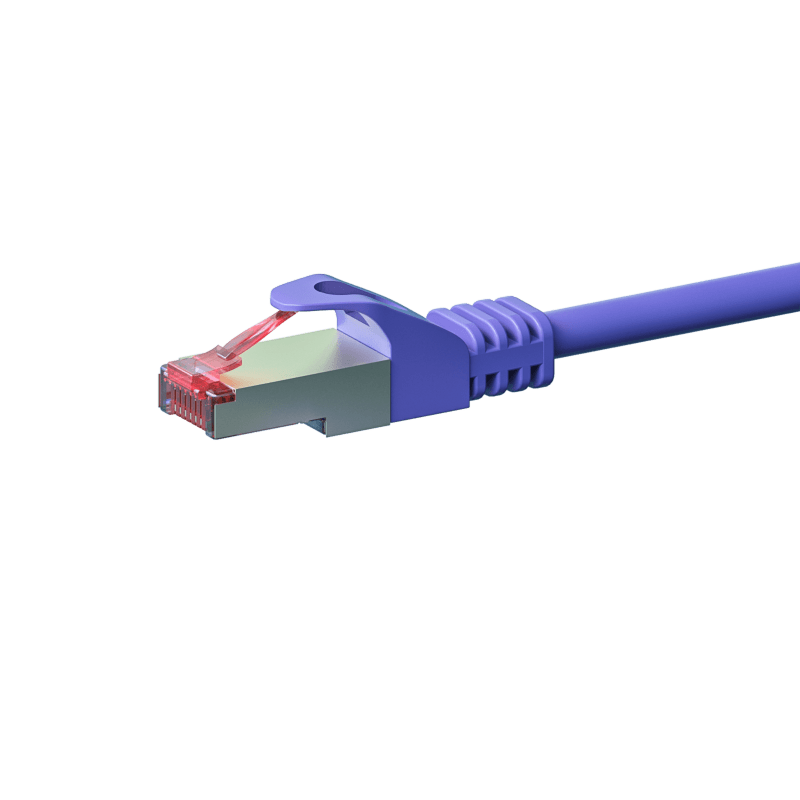 Kabel krosowy CAT6 S/FTP (PIMF) 0,25 m fioletowy