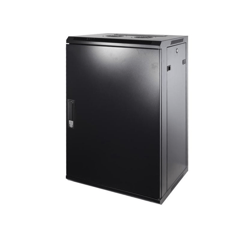 Szafka ścienna 18U z drzwiami metalowymi 600x450x900mm (szer. x gł. x wys.)