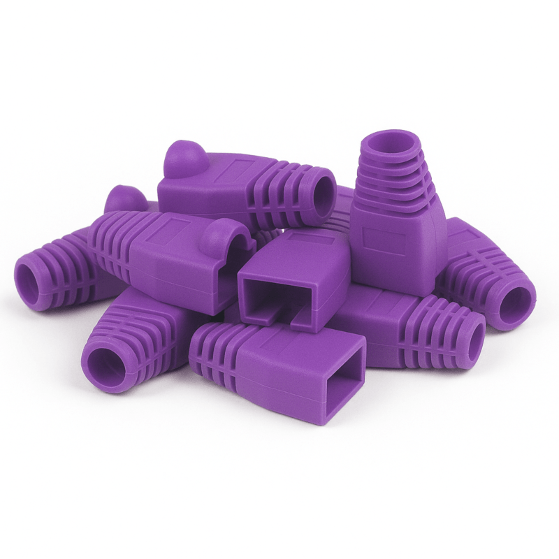 DANICOM Dźwigar kablowy RJ45 fioletowy - 10 sztuk
