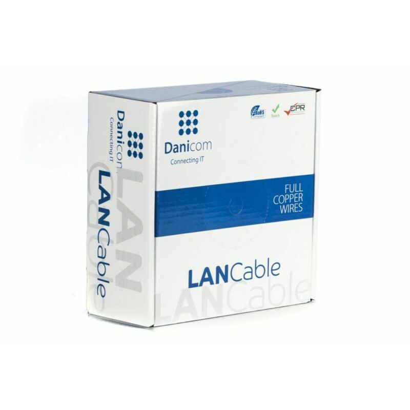 DANICOM CAT5E UTP 305m Kabel zewnętrzny na rolce sztywny - PE (Fca)