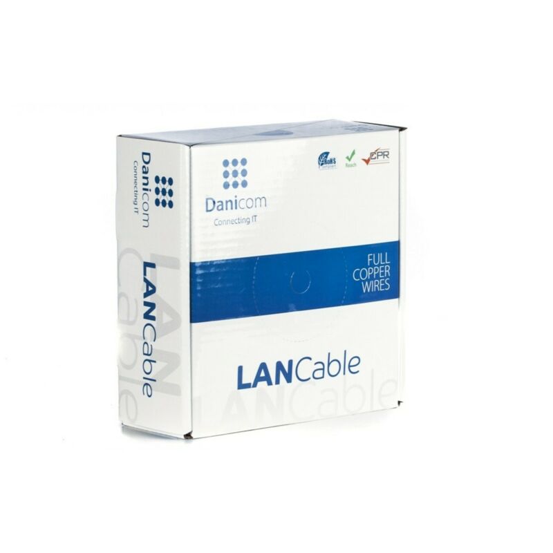 DANICOM CAT6 UTP 50m kabel na rolce elastyczny - PVC (Fca)