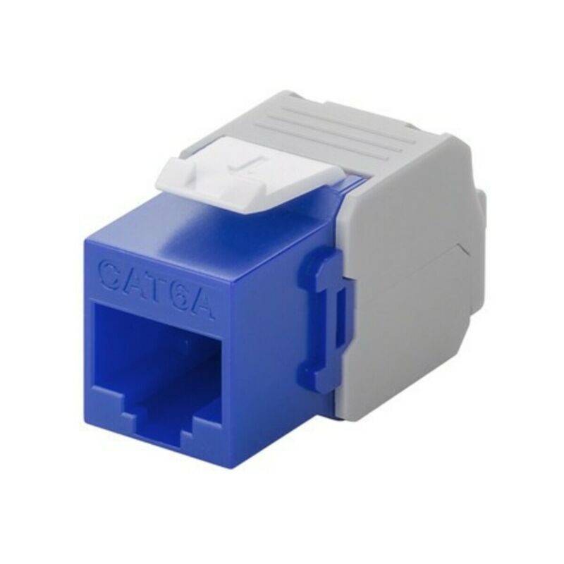 Złącze Keystone CAT6a UTP - beznarzędziowe - niebieskie