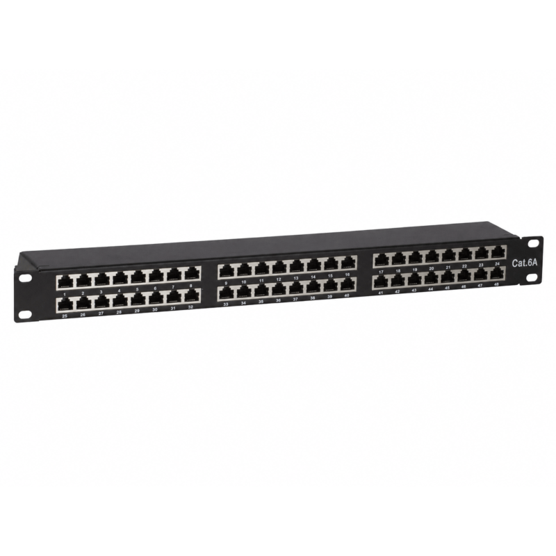 Panel krosowy CAT6a STP - 48 portów