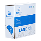 Kabel CAT6 SF/UTP 100m na szpuli elastyczny szary CCA