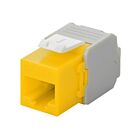 Złącze Keystone CAT6a UTP - beznarzędziowe - żółte