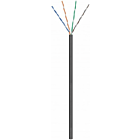 Kabel zewnętrzny CAT6 U/UTP 100m na szpuli, elastyczny, czarny, CCA