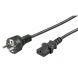 Kabel zasilający Schuko do C13 2m czarny