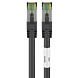 Kabel krosowy Cat8 S/FTP (PIMF) 0,50 m czarny