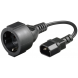 Kabel zasilający wtyczka AC do C14 0,15m - adapter