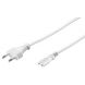 Kabel zasilający wtyczka euro do C7 3m biały