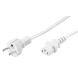 Kabel zasilający Schuko do C13 2m biały