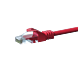 Kabel krosowy UTP CAT5e 20m czerwony - 100% miedź