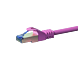 Kabel krosowy CAT6a S/FTP (PIMF) 0,50 m różowy