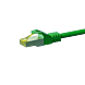 Kabel krosowy Cat7 S/FTP (PIMF) 7,50 m zielony