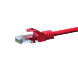 Kabel krosowy UTP CAT5e 0,50m czerwony - CCA