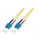 Kabel światłowodowy dupleksowy OS2 SC-SC 1m