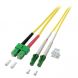 Kabel światłowodowy dupleksowy OS2 LC/APC-SC/APC 2m