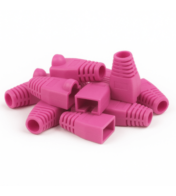 DANICOM Przepustka RJ45 Różowa - 10 sztuk
