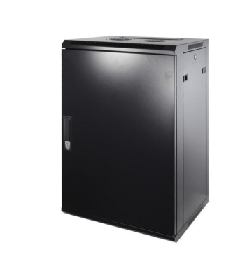 Szafka ścienna 18U z drzwiami metalowymi 600x600x900mm (szer. x gł. x wys.)