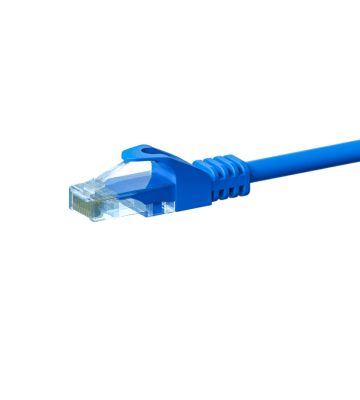 Kabel krosowy UTP CAT5e 5m niebieski - 100% miedź