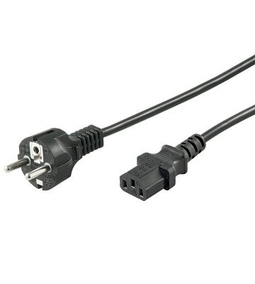 Kabel zasilający Schuko do C13 5m czarny