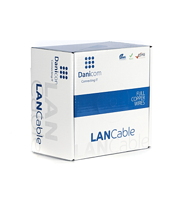 DANICOM CAT6A S/FTP 100m kabel na rolce elastyczny - PVC (Fca)